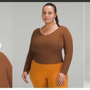 Lululemon Align Long Sleeve Shirt Roasted Brown Size 6
